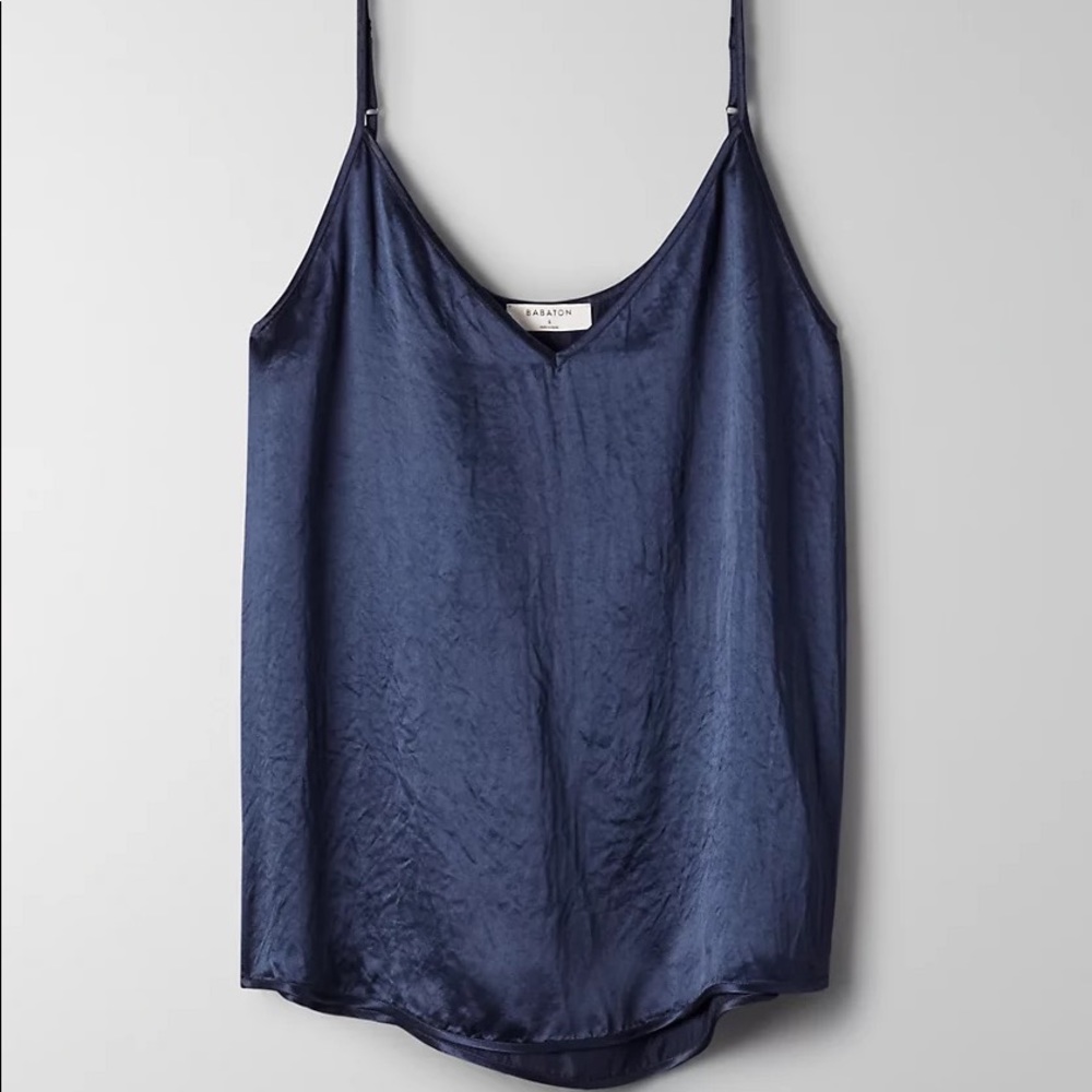 New with Tags Aritzia Everly Top in Starboard Navy